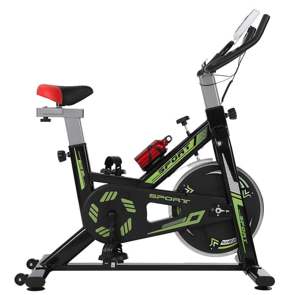 Stationary Indoor Bicycle With Tablet Stand And Comfortable Cushion